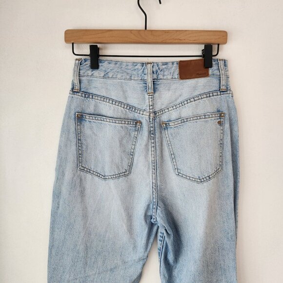 Madewell Curvy Perfect Vintage Jeans Light Wash Straight Relaxed Women's 24 - Picture 4 of 9